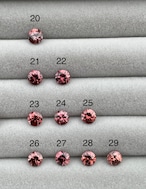 ダイヤモンドカット ブラウニッシュピンクジルコン 約5mm - タンザニア産