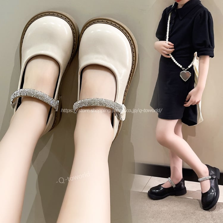 15 21 ラウンドシングルシューズ フォーマル 靴 裏起毛 シューズ 韓国版 カジュアル 子供靴 キッズ靴 Q Toworld キュートワールド 子供服