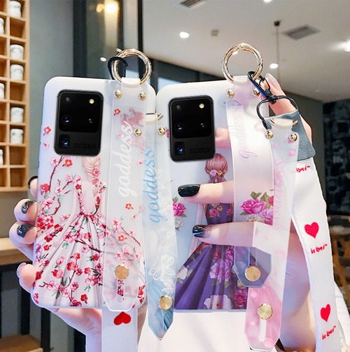 Goddess Galaxy S20+/S20ソフトケース ベルト＆ネックピース付♪