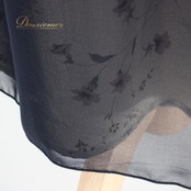 社交ダンス 衣装 スカート レッスンウェア ネイビー系 花柄 紺 フェミニン 上品 きれいめ 気品 かわいい 大人っぽい 練習用 練習着 レディース オールシーズン ソシアルダンス 競技ダンス ボールルームダンス 花模様 透け感 可愛い 可憐