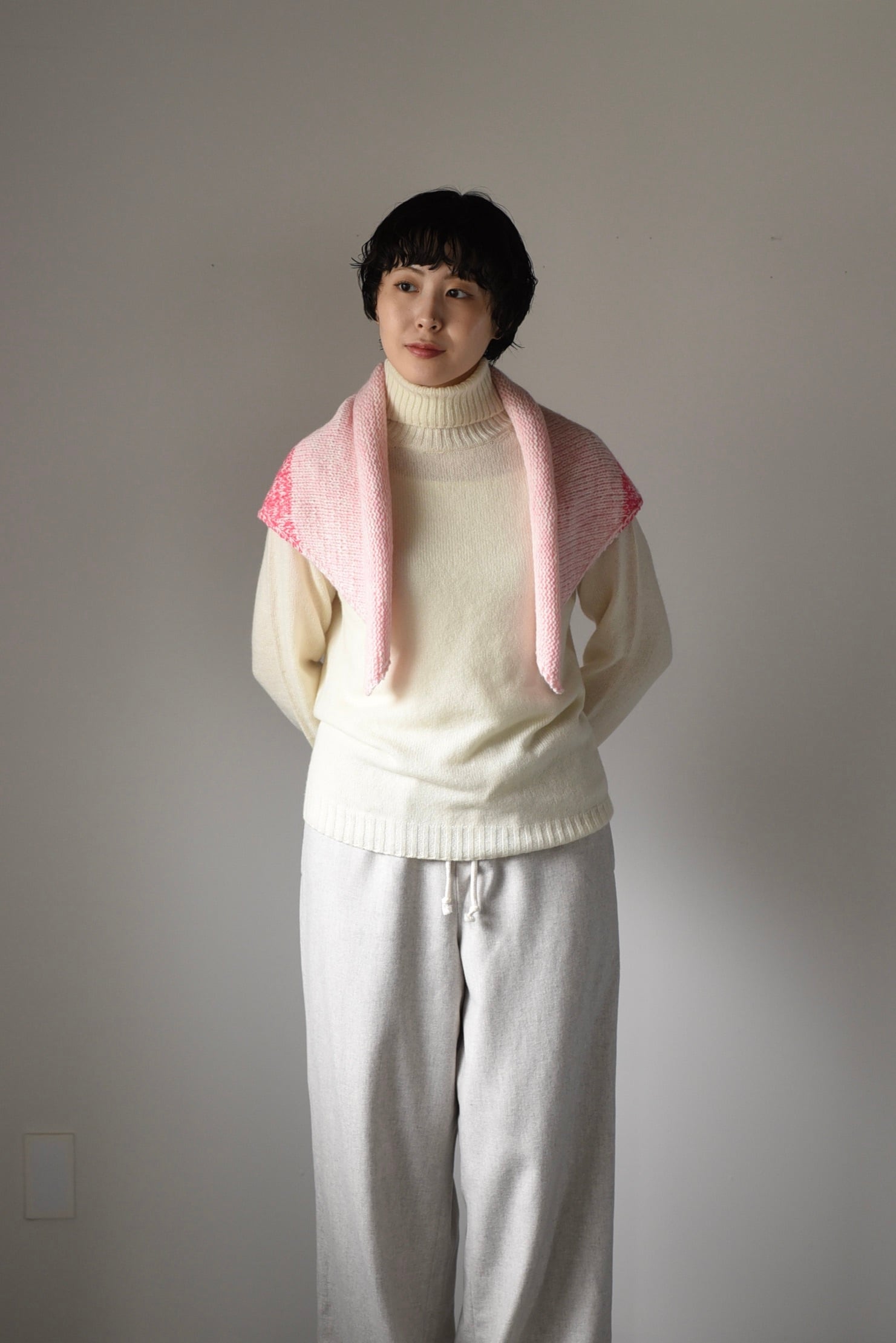 【定価4.2万✨】Deuxieme Classe ウールカシミヤ5Gニット eleven 2nd｜カシミヤタートルネックセーター ｜ホワイト | 岡の oka no