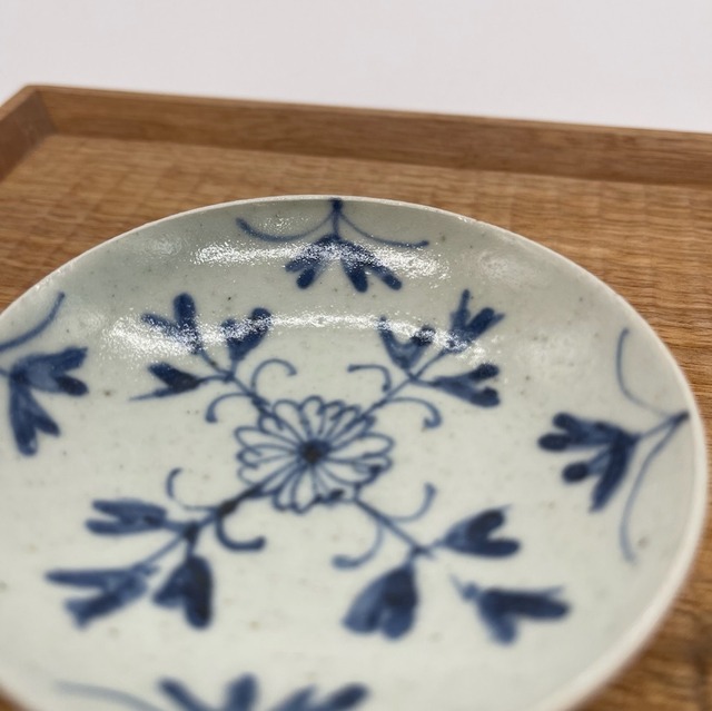 『吉田崇昭』染付絵替わり小皿　2110200711588A