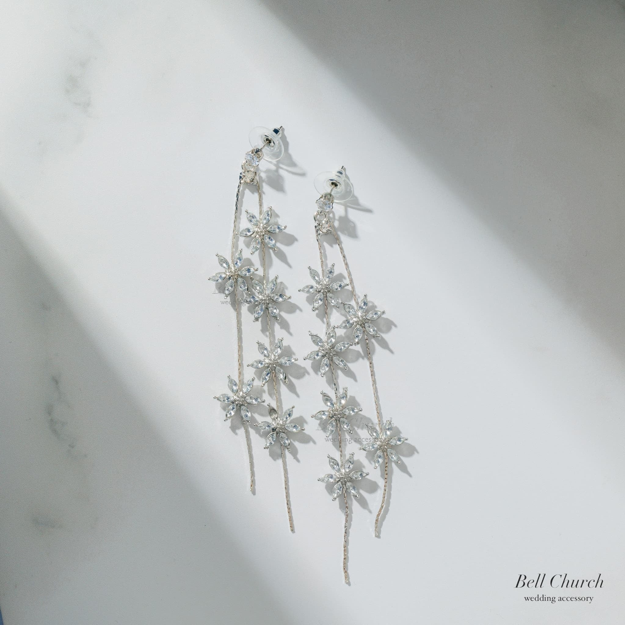 ピアス イヤリング | キュービックジルコニア | フラワーモチーフ