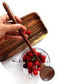 AOOSY おたま 27.7cm スープレードル スプーン マドラー 天然木製 かき氷スプーン 煮物 鍋 麻婆豆腐 取り分け スープ