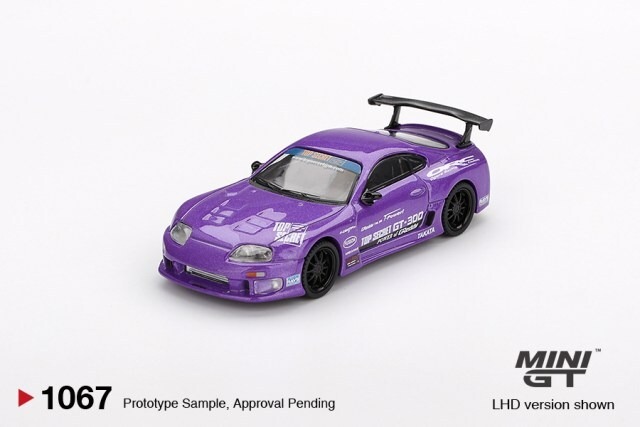 MINI GT / TSM 　　　　Toyota スープラ (A80) GT-300 Top Secret Purple（左ハンドル）  　　　MGT01067-L