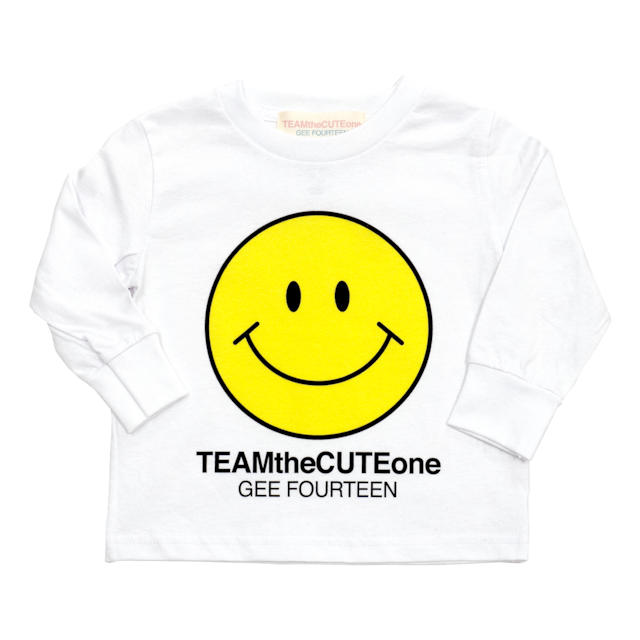 【TEAMtheCUTEone】 SMILE HAPPINESS Kids L/S Tee