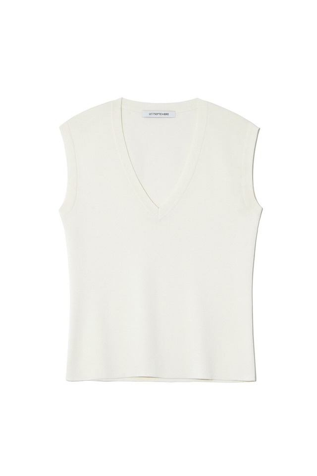 [LE17SEPTEMBRE][WOMEN] EPURE KNIT VEST [IVORY] 正規品 韓国ブランド 韓国通販 韓国代行 韓国ファッション LE 17 SEPTEMBRE ル 17 セプテンバー 韓国 店舗