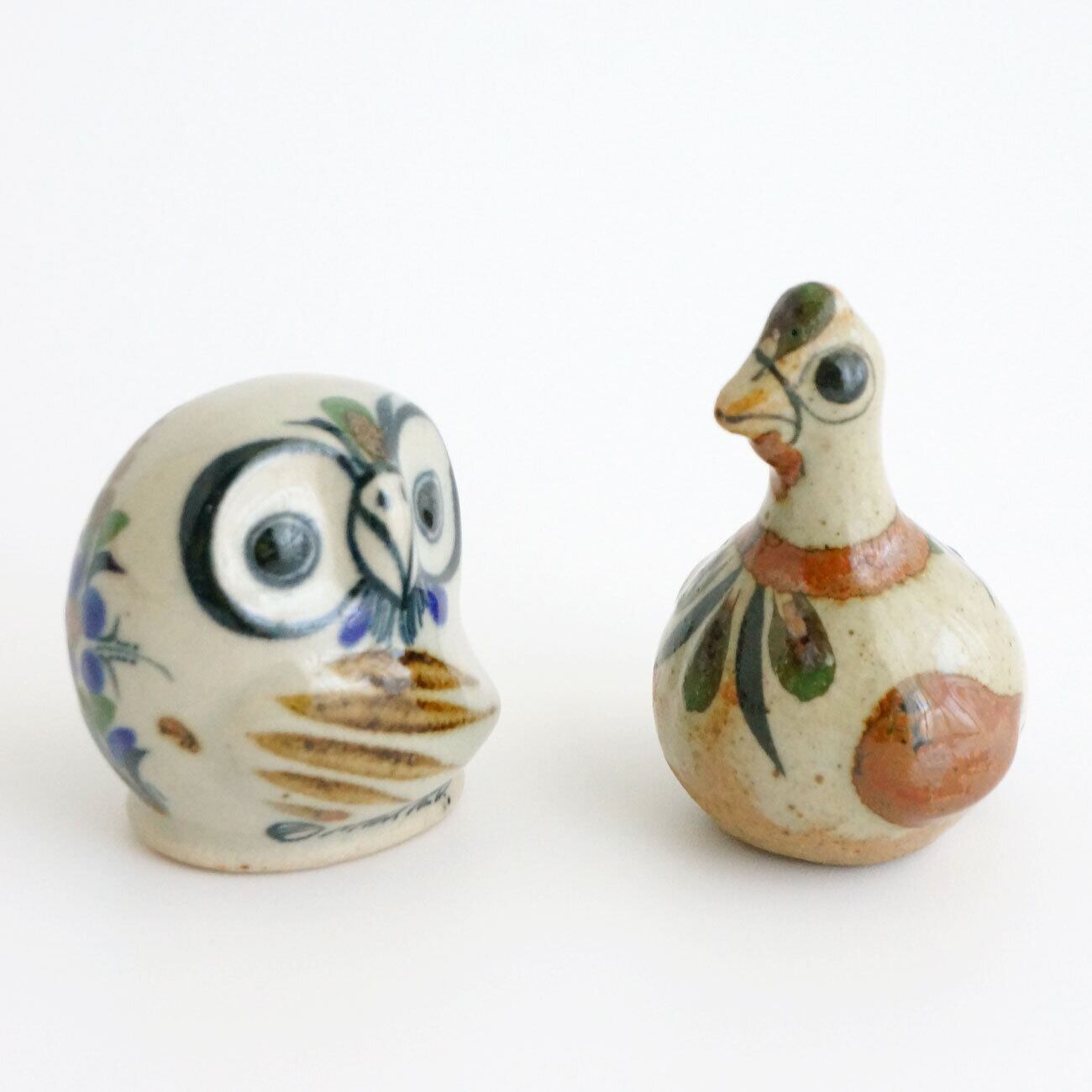小さな鳥の置きもの】ソル・ロホ陶器工房／トナラ／ハリスコ／トナラ焼