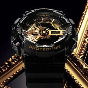 CASIO カシオ G-SHOCK Gショック Black×Gold Series ブラック×ゴールドシリーズ GA-110GB-1A メンズ 腕時計