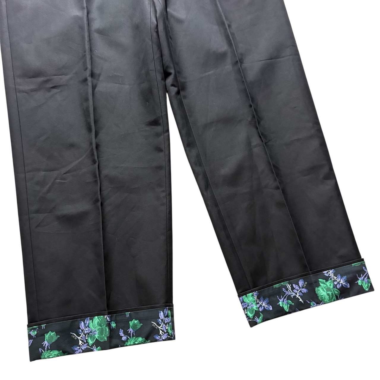 DIOR by Kim Jones floral design black pants