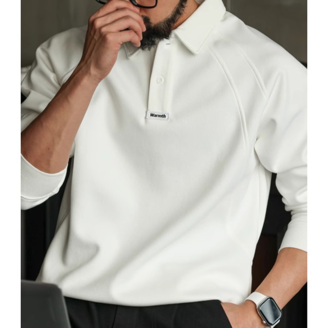 ラグランスリーブ長袖ポロシャツ 225476