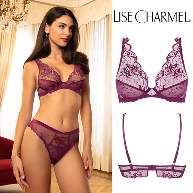 [H72sa] ハーフカップブラ(D) 品番ACH7472 ※大きめ注意 【LISE CHARMEL】【リズシャルメル】【インポートランジェリー】