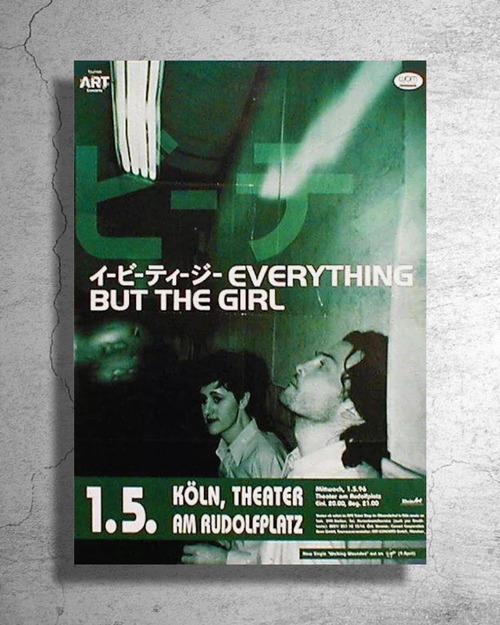 『EVERYTHING BUT THE GIRL』1996年ドイツ/ケルンでのライブ告知ポスター