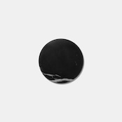 MARBLE CIRCLE COASTER - Nero marquina