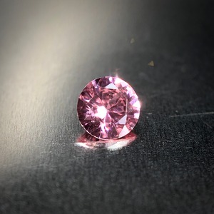 繊細にきらめく睡蓮色 0.10ct 天然 パパラチアサファイア DGLソーティング付属