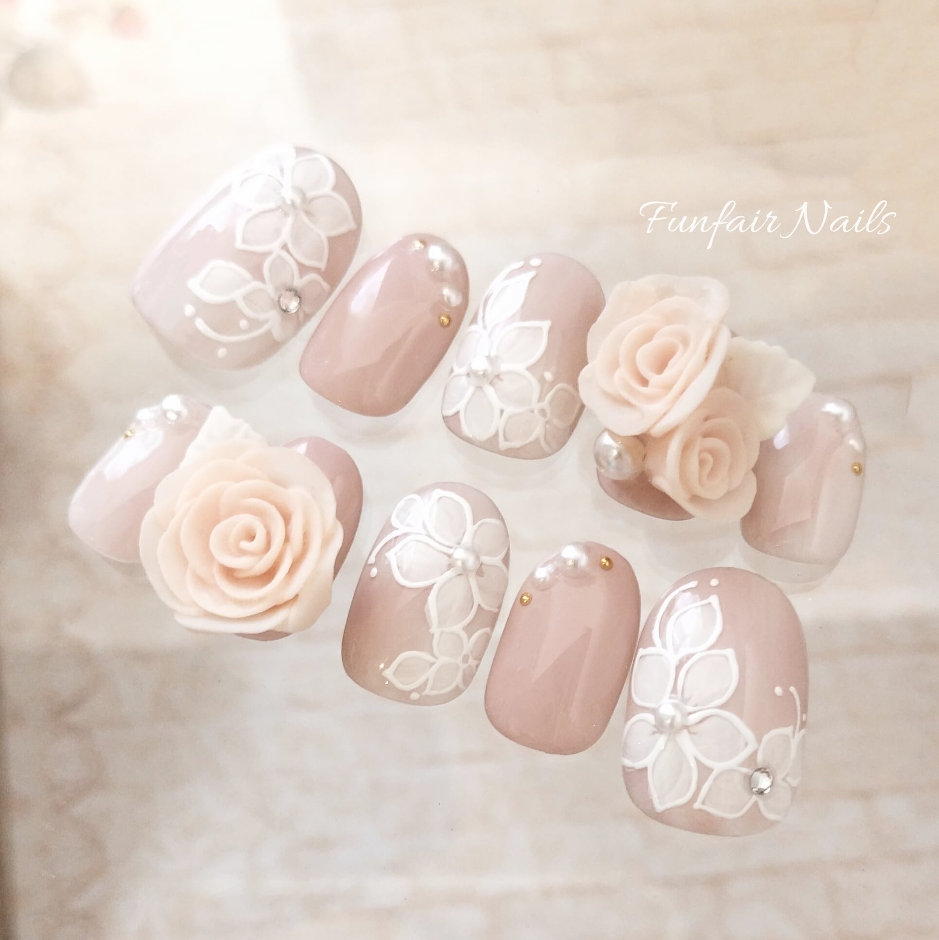 ノーブルローズ(アンティークピンク) | Funfair Nails