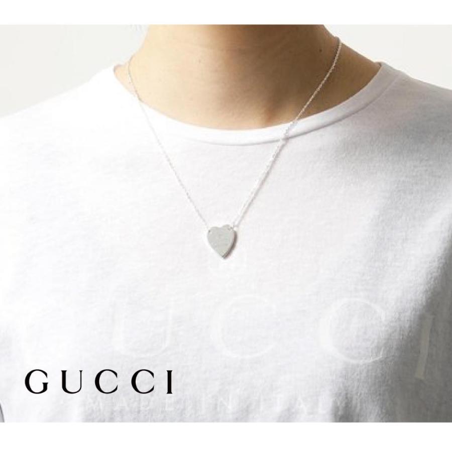 GUCCI グッチ ネックレス オープンハート シルバー ペンダント