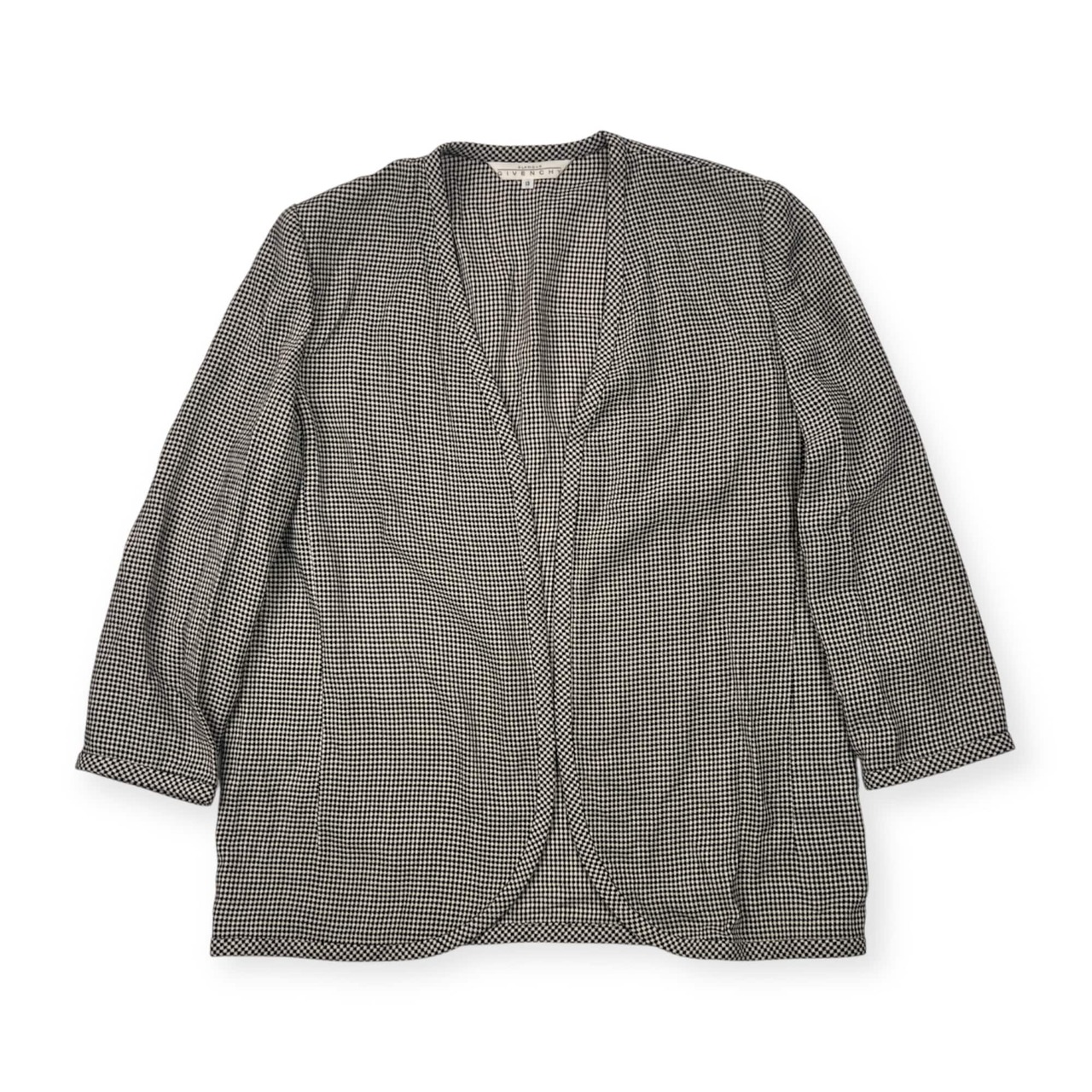 GIVENCHY ジバンシィ 長袖 ジャケット 羽織 13/ブラック×ホワイト レディース ビンテージ