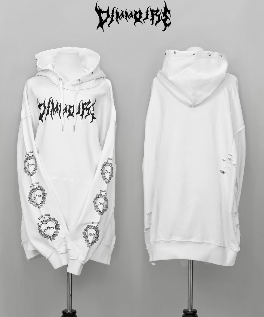 DimMoire ディムモアール クラッシュBIGフーディ Dimmoire クラッシュBIG フーディ クラッシュBIGフーディWhite