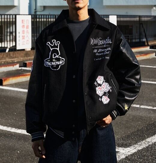 GARFIELD スタジャン Mサイズ ブラック/ホワイト GARFIELD スタジャン Mサイズ ブラック/ホワイト 【公式通販】