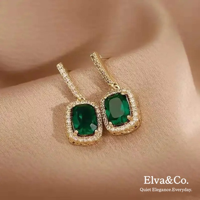 Bijou Émeraude Pierce（ビジューエメロードピアス）
