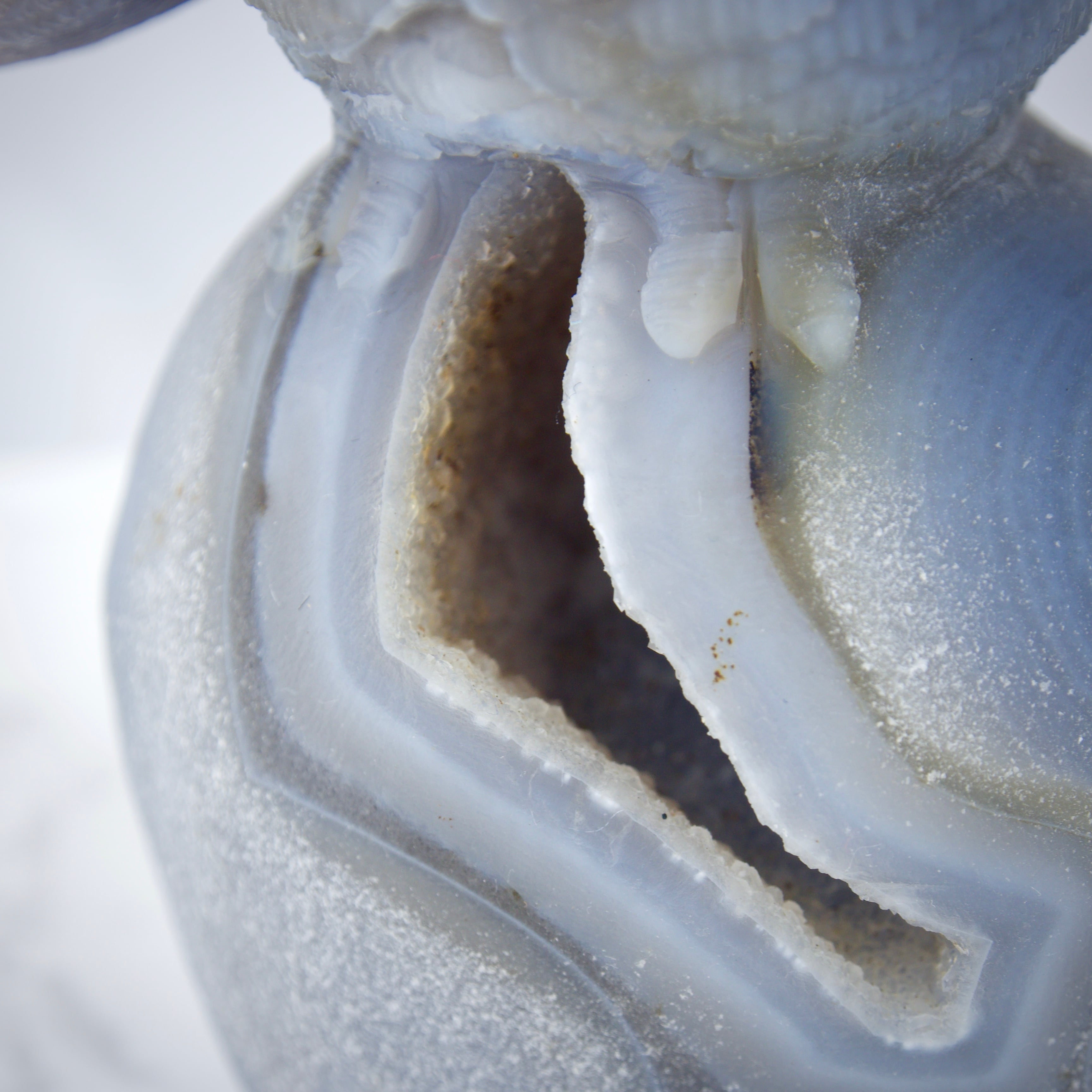 宝石彫刻】アゲート（ジオード）・フクロウ 【公式通販】