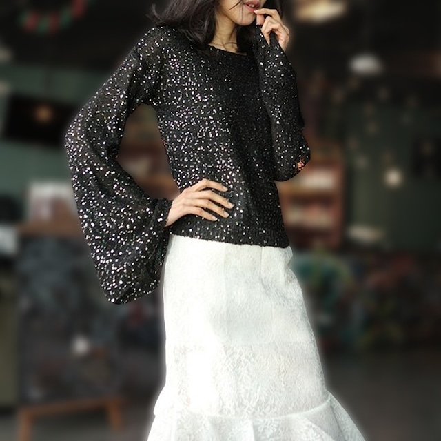 Sequin Elegant Tops KRE1938