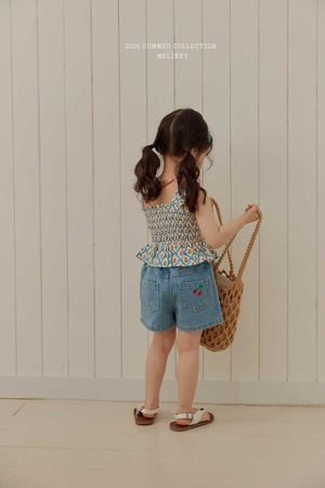 [MELIKEY] Mini Cherry Shorts / [미라이키] 미니앵두반바지