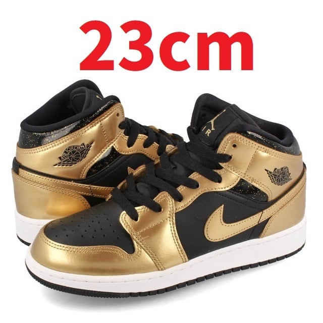 エアジョーダン1 MID SE GS 黒 金 白 23cm 箱付き | Pay ID エアジョーダン1 MID SE GS 黒 金 白 23cm 箱付き | Pay ID