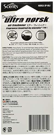 ホルツ 車用 芳香剤 SCENTS センツウルトラノスク エタニティ 3枚入 Holts NOR53-3P-80J 吊り下げ型 (旧 MEDO メドー)