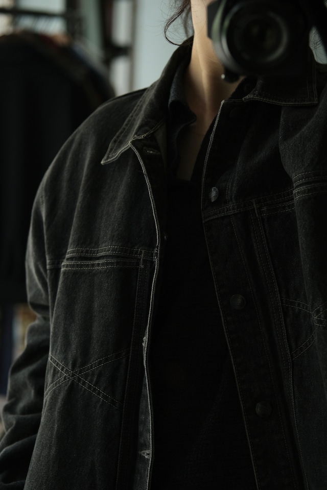 Utah/“MARITHE’ FRANCOIS GIRBAUD” Yarn-dyed denim jacket