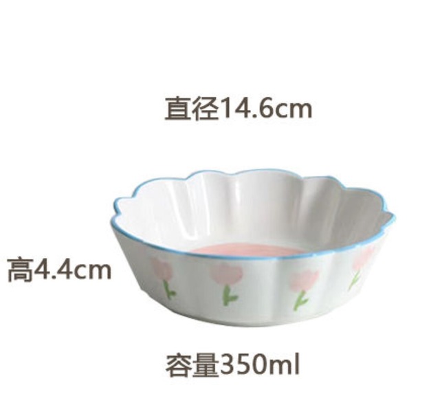 【お取り寄せ】韓国風 お碗 朝食皿 陶器 ボウル 食器 お皿