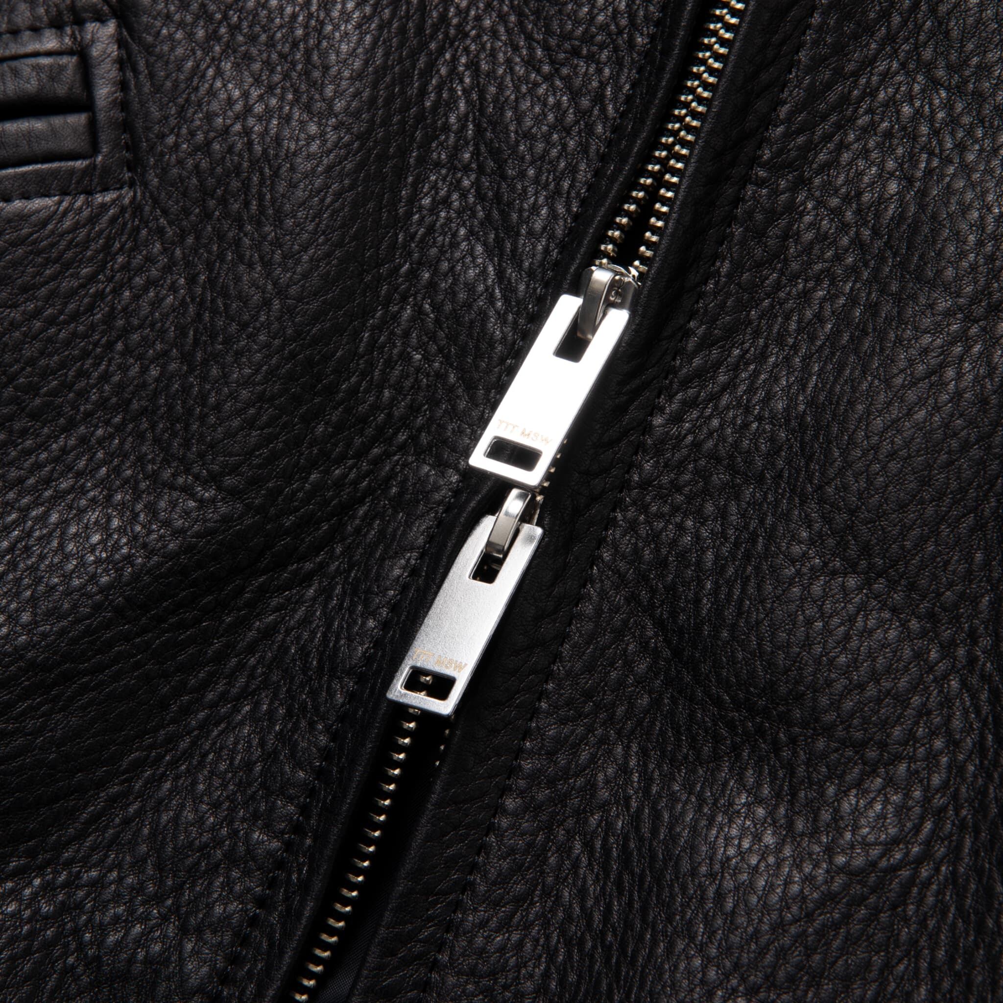 Leather zipup jacket (BLACK) | TTTMSW