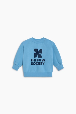The New Society / Logo Baby Sweatshirt (Cyaneus) 26AW