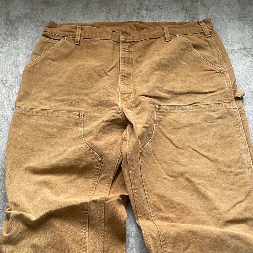 10s USA製 ブラウン ダブルニー Carhartt W 39 L 31 | ib2