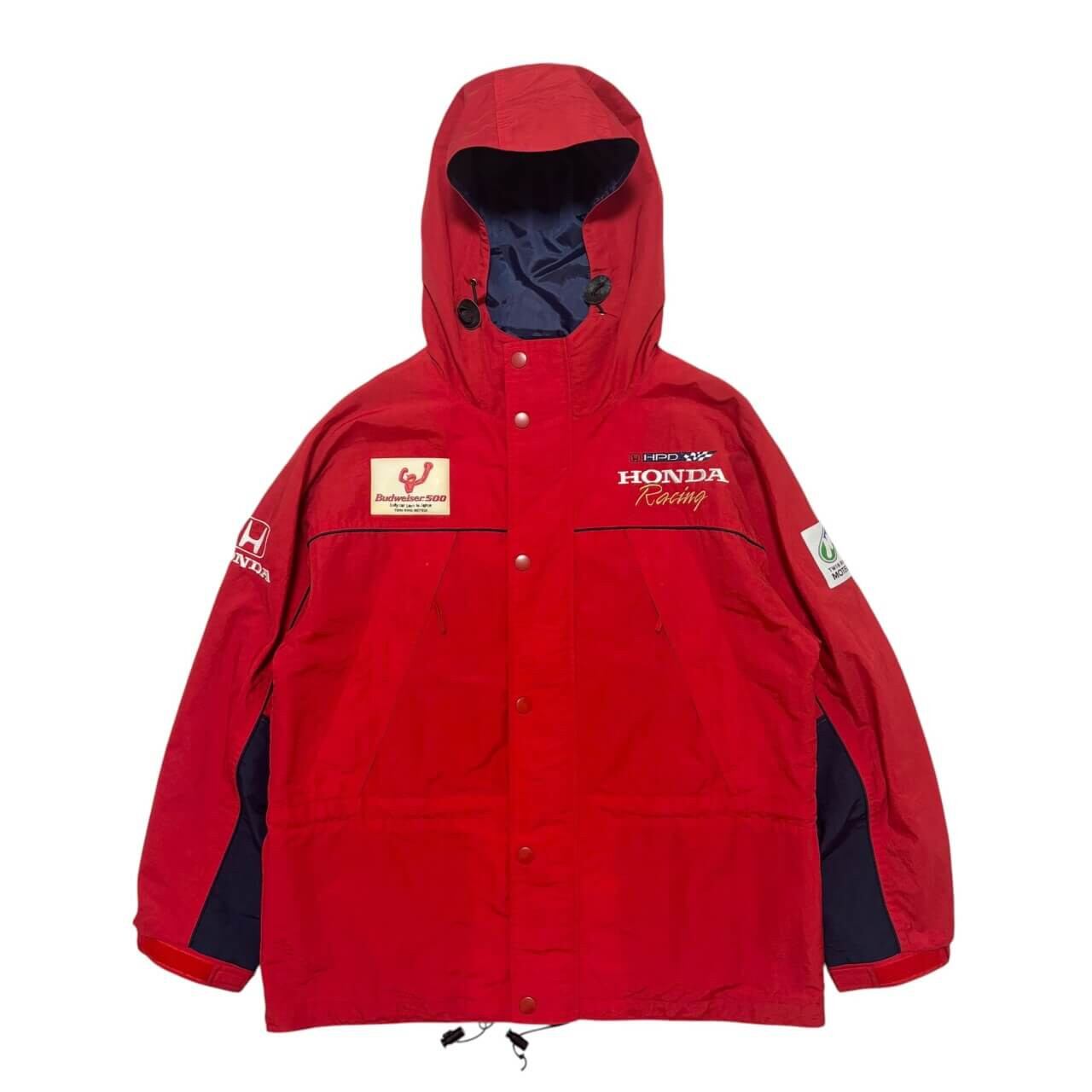 古着 ホンダレーシング ナイロンジャケット クリーニング済み 90s HONDA 公式 非売品 インディ500 もてぎ メンズXL相当