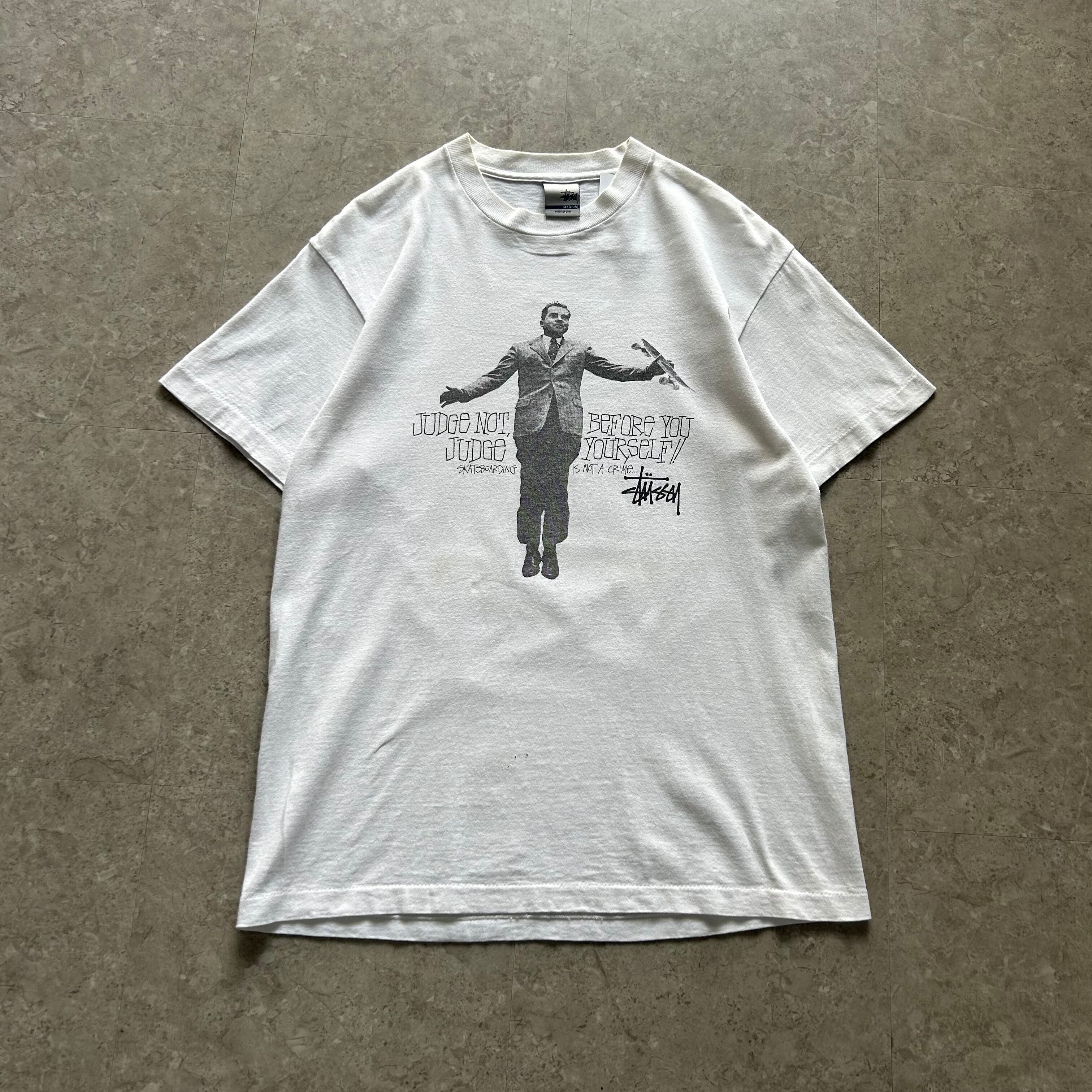 90s STUSSY " NIXSON " photo T-shirt【仙台店】