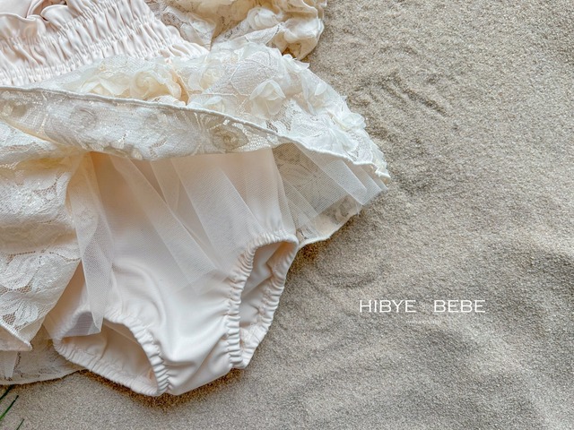 【即納】<Hi bye bebe>  Rose lace swimsuit set