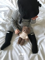 韓国子供服 / LALALAND / 26Autumn / ベベ ストライプ もちもちTシャツ / 秋服 / ベビー *6M~18M*