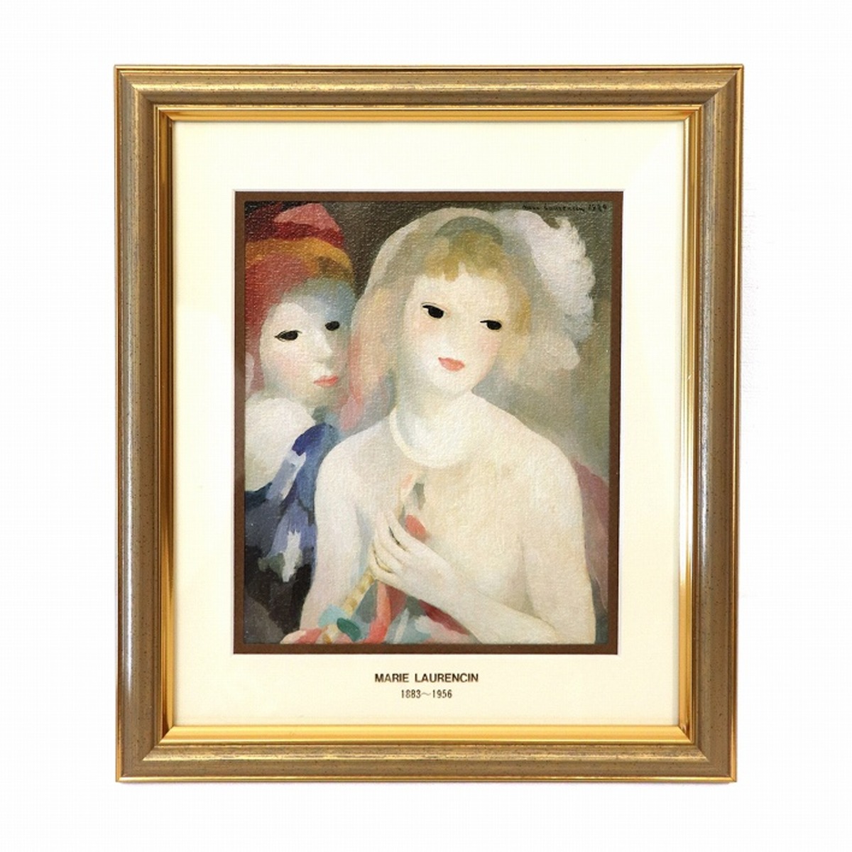MARIE LAURENCIN 著しい 、マリー ローランサン、三つの女の顔習作 