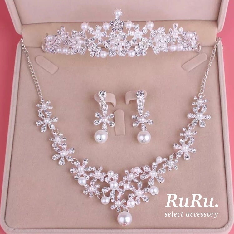 wedding tiara necklace pierce