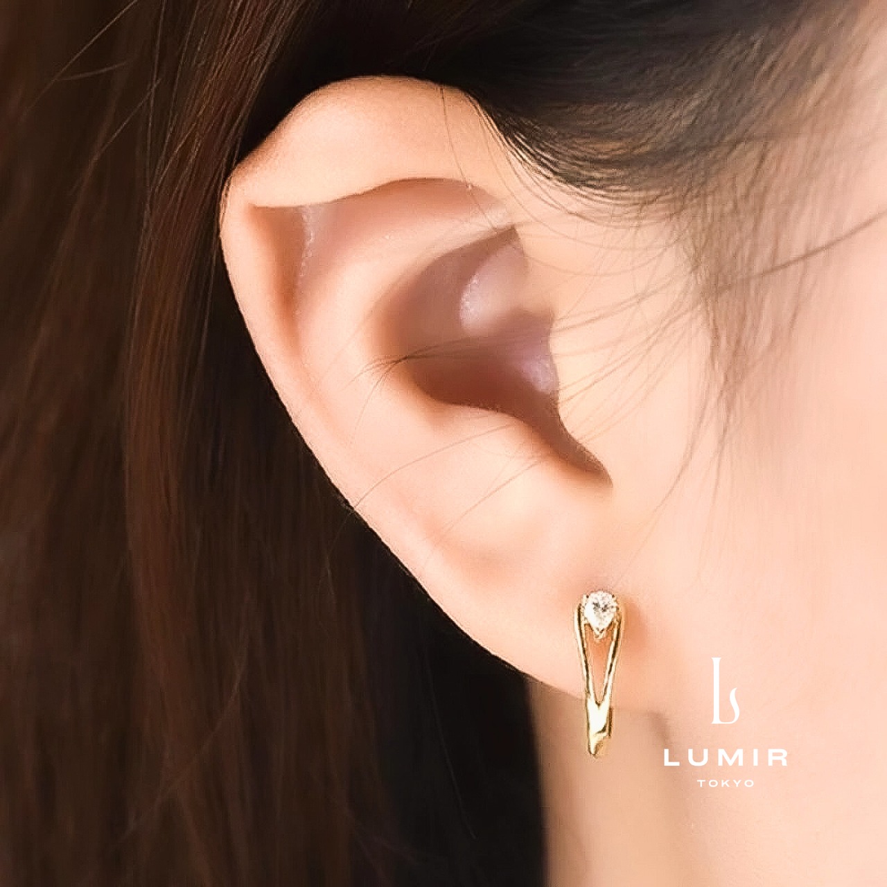 【数量限定アイテム】エレガントドロップフープピアス