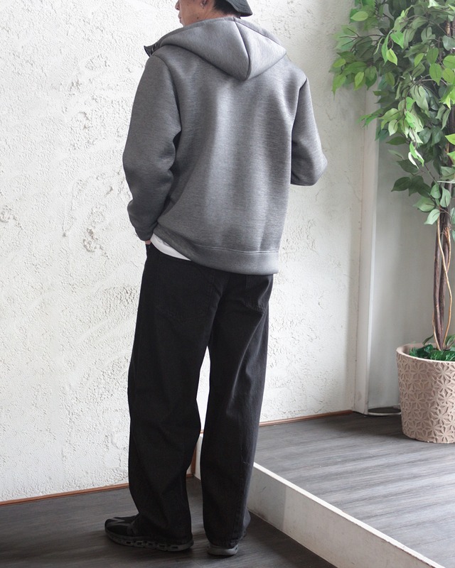 【NomA】ストレッチダンボールジップパーカー　(260205)