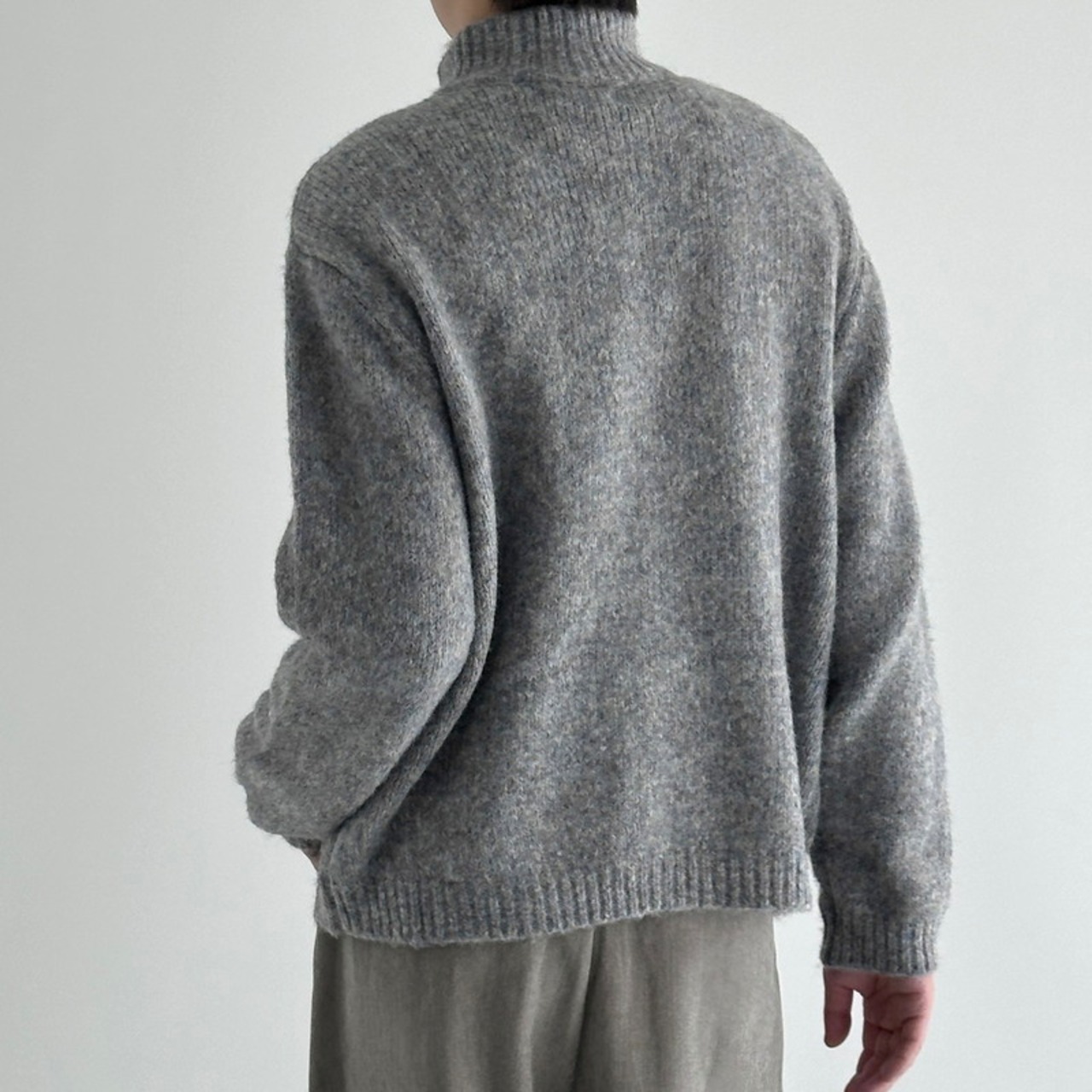 ダブルジップハイネックカーディガン　923