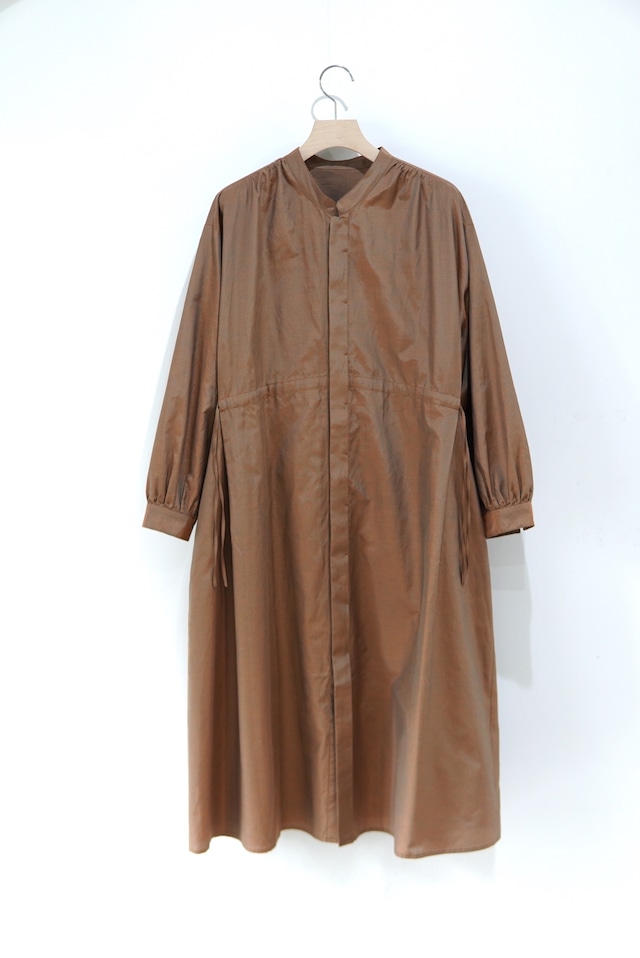 Cale / Cotton silk chambray dress - lady's - /   C241F04YA01 / ORANGE