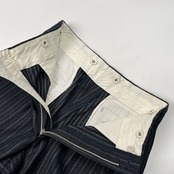 上下セット SUITS TAKEO KIKUCHI タケオキクチ ストライプ ダブル スーツ セットアップ サイズ 2 /ビンテージ/裾ダブル