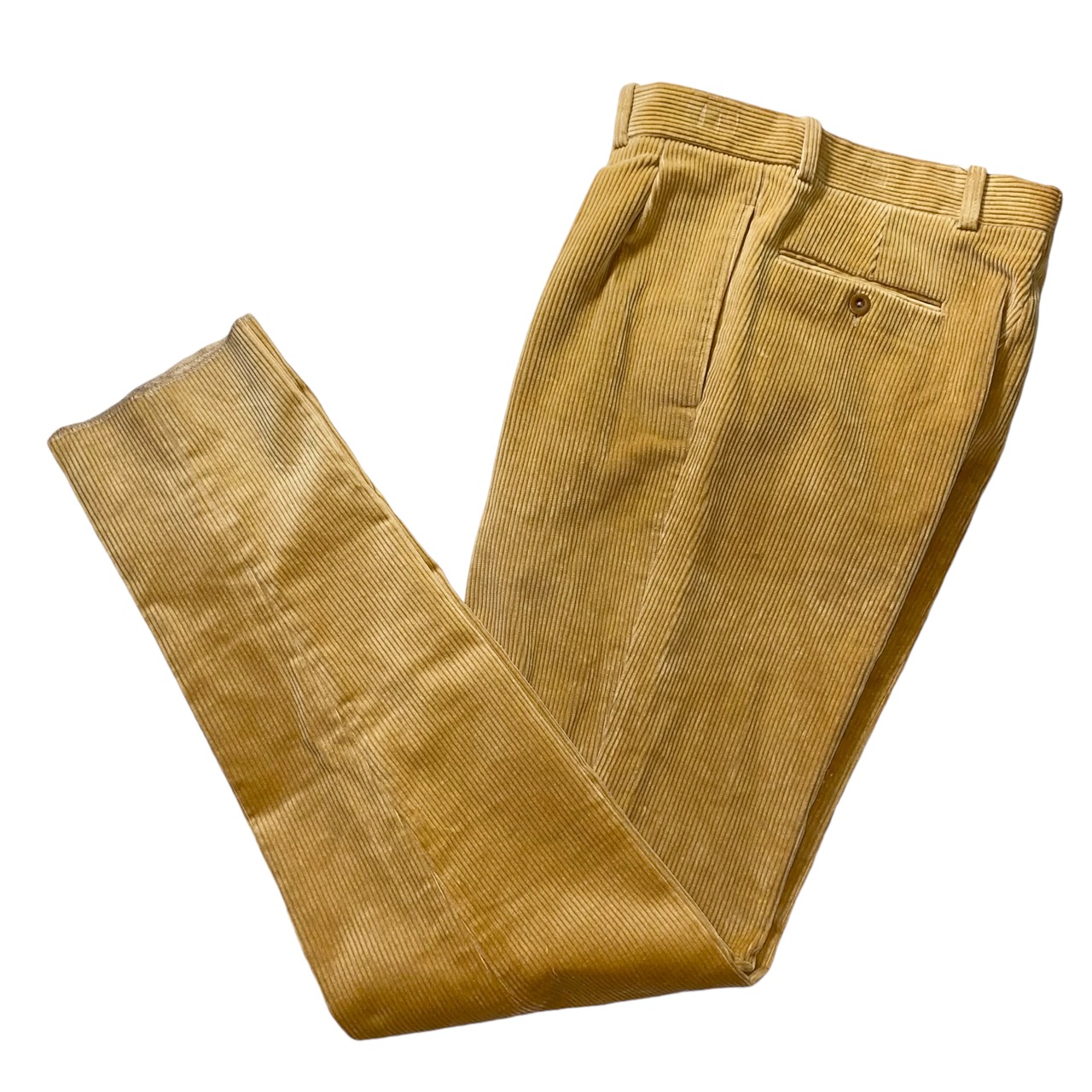 BERNARD ZINS mustard corduroy pants