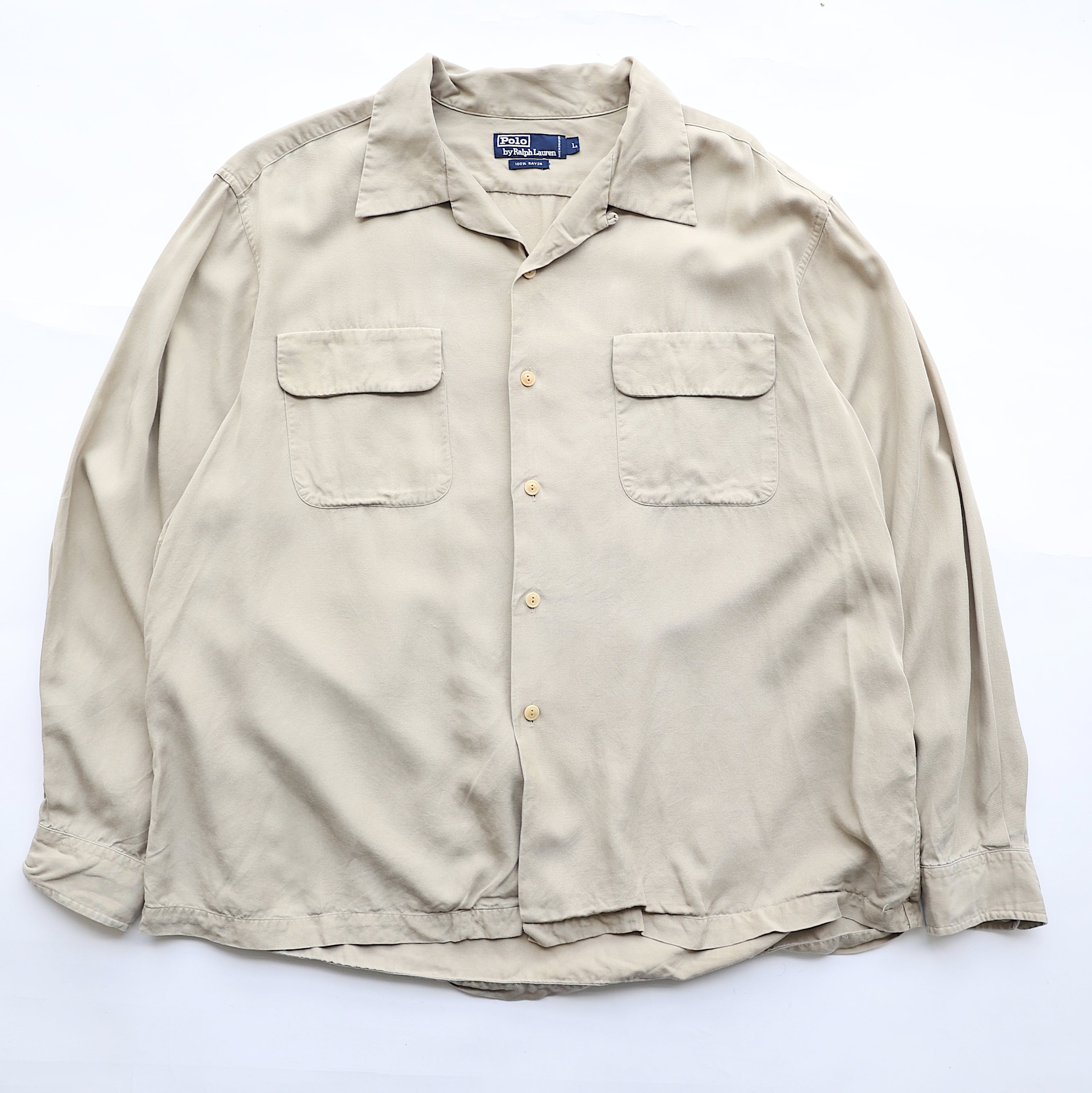 POLO RALPH LAUREN OPEN COLAR RAYON L/S SHIRT | CLIMB SENDAI