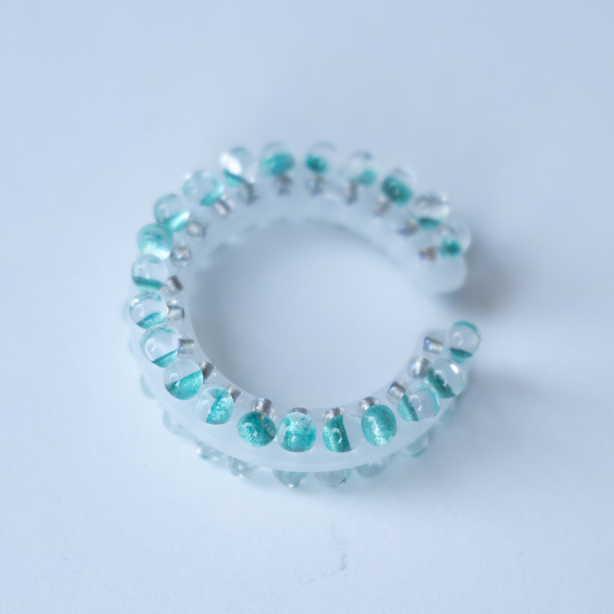 puzzle ring ear cuff L  [12]