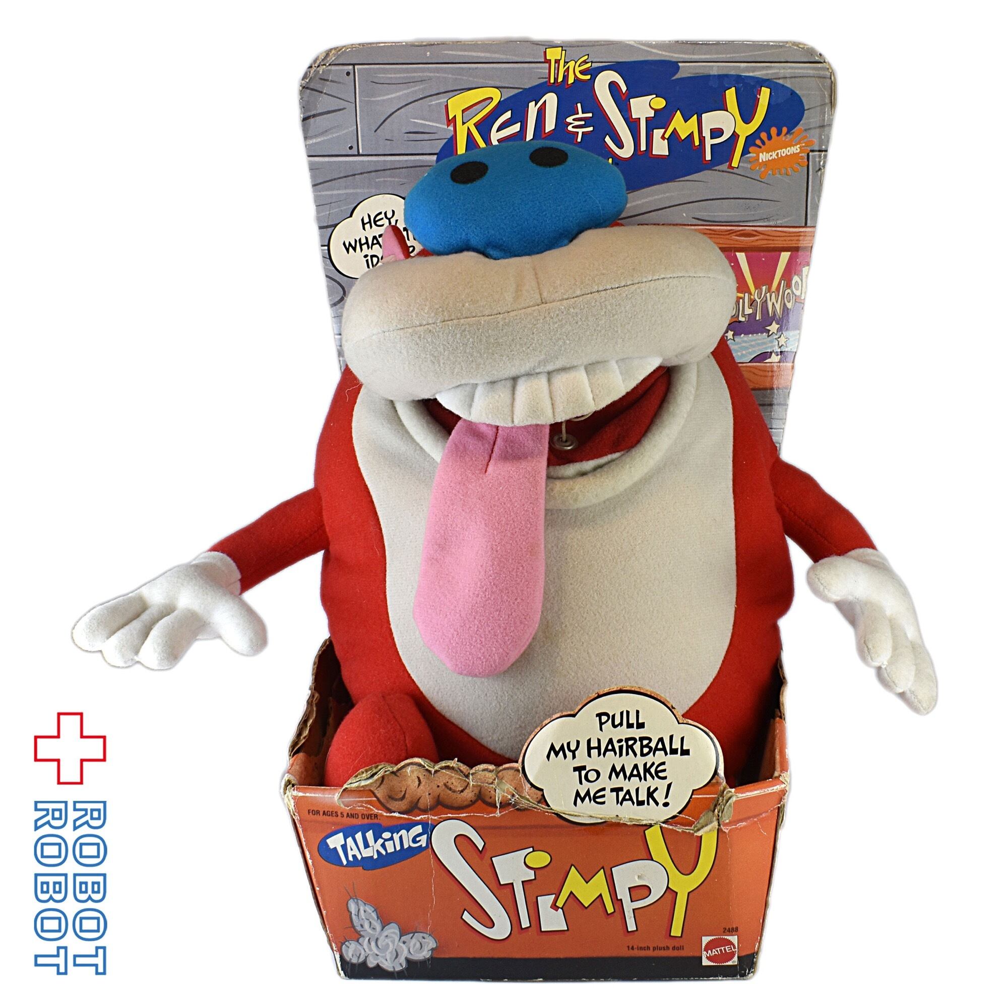 送710円～ 希少品! マテル「レン&スティンピー」トーキング マスコット